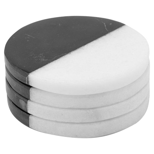 Set Of 4 Marble Coasters - Eudemonia Home Goods