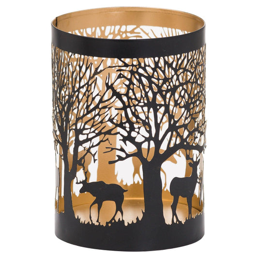 Medium Glowray Stag In Forest Lantern - Eudemonia Home Goods