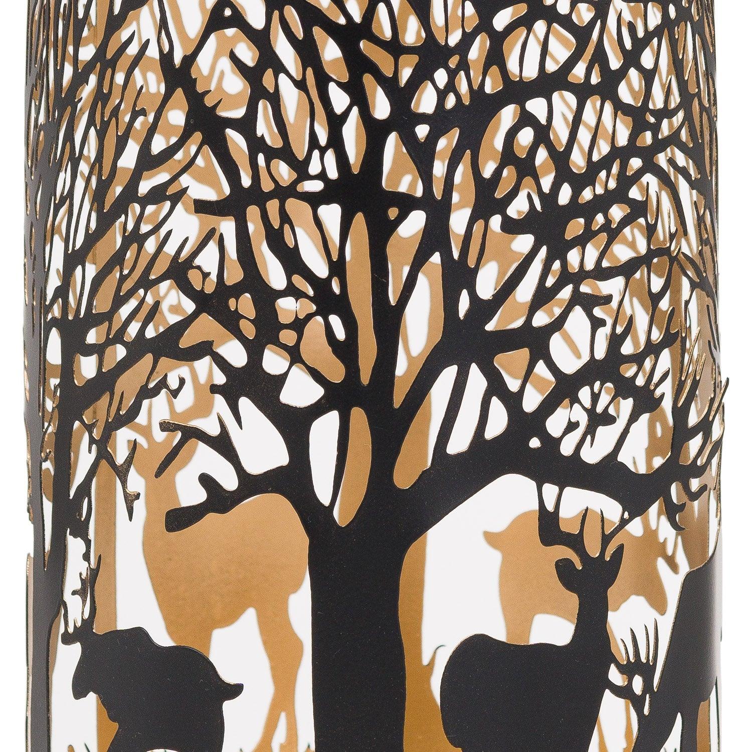 Large Glowray Stag In Forest Lantern - Eudemonia Home Goods