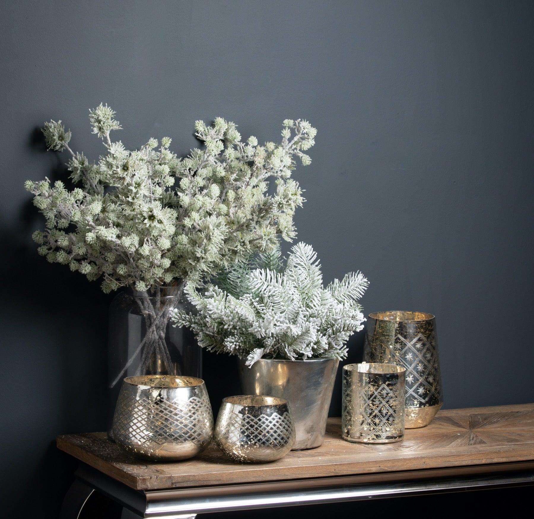 Single Snow Pine Spray - Eudemonia Home Goods