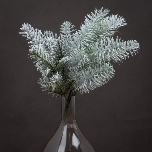 Single Snow Pine Spray - Eudemonia Home Goods