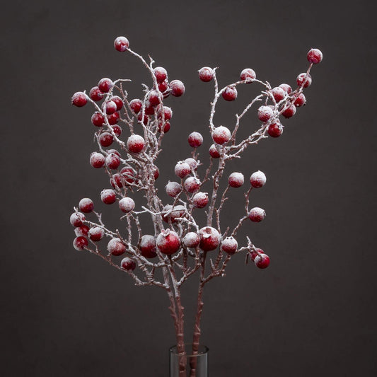 Large Red Festive Berry - Eudemonia Home Goods