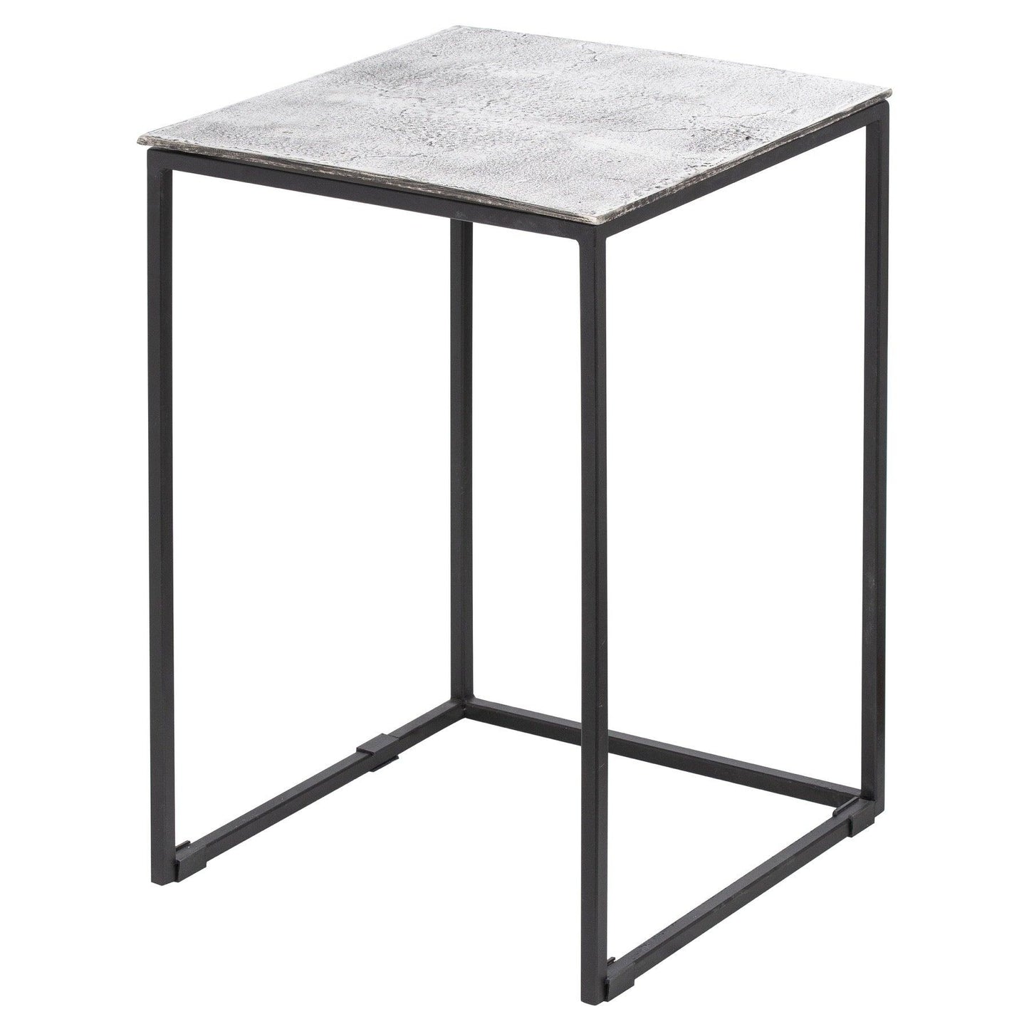 Farrah Collection Silver Nest Of Three Tables - Eudemonia Home Goods