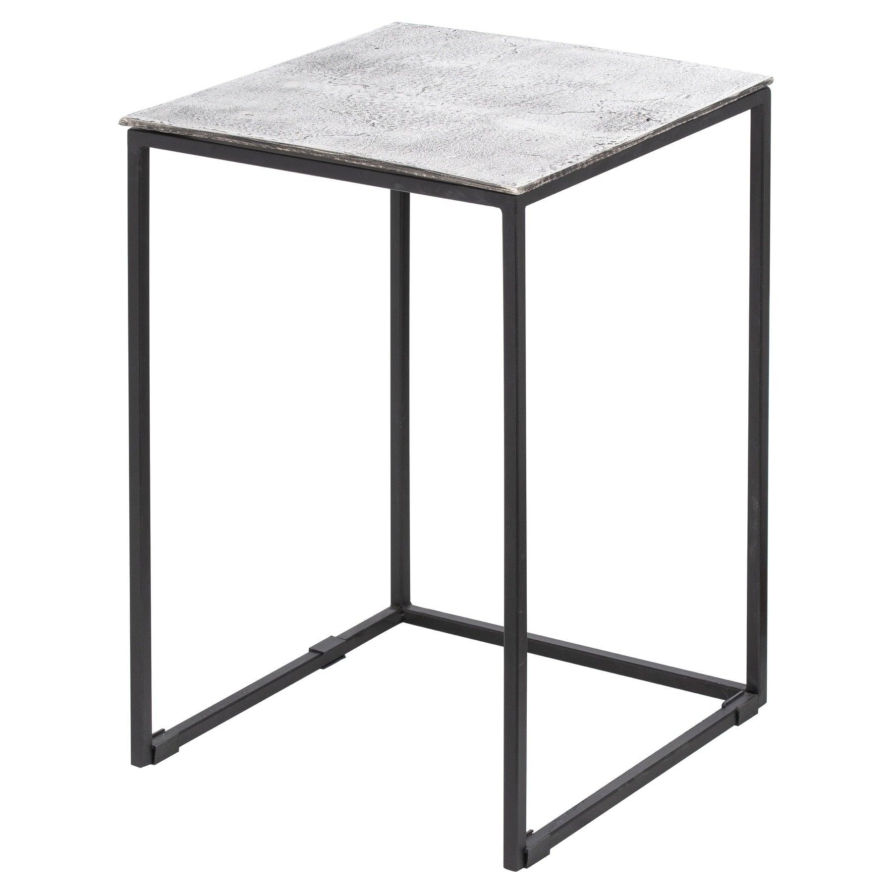 Farrah Collection Silver Nest Of Three Tables - Eudemonia Home Goods
