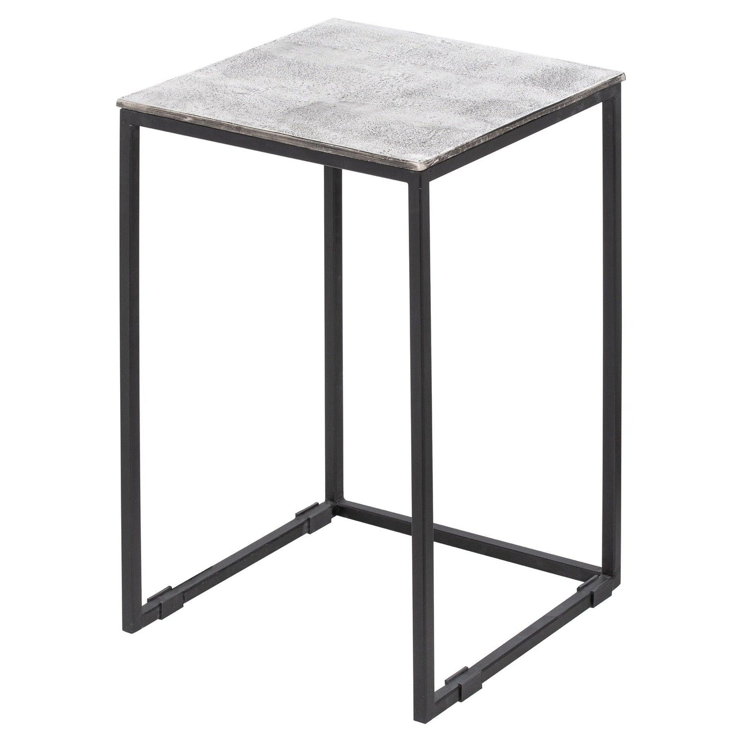 Farrah Collection Silver Nest Of Three Tables - Eudemonia Home Goods