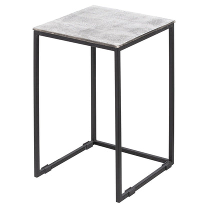 Farrah Collection Silver Nest Of Three Tables - Eudemonia Home Goods