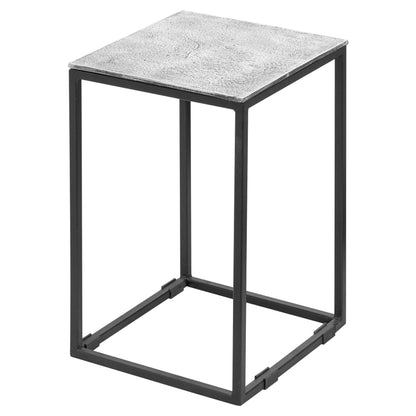 Farrah Collection Silver Nest Of Three Tables - Eudemonia Home Goods