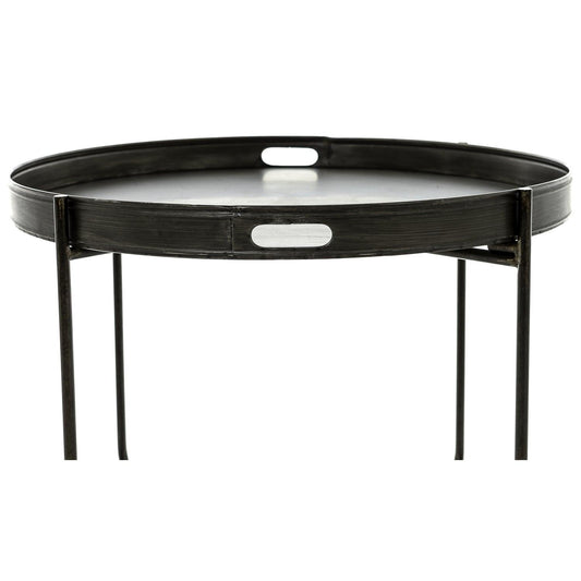 Metallic Grey Tray With Stand - Eudemonia Home Goods