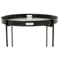 Metallic Grey Tray With Stand - Eudemonia Home Goods