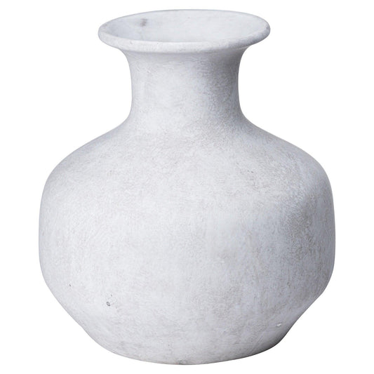 Darcy Squat Stone Vase - Eudemonia Home Goods