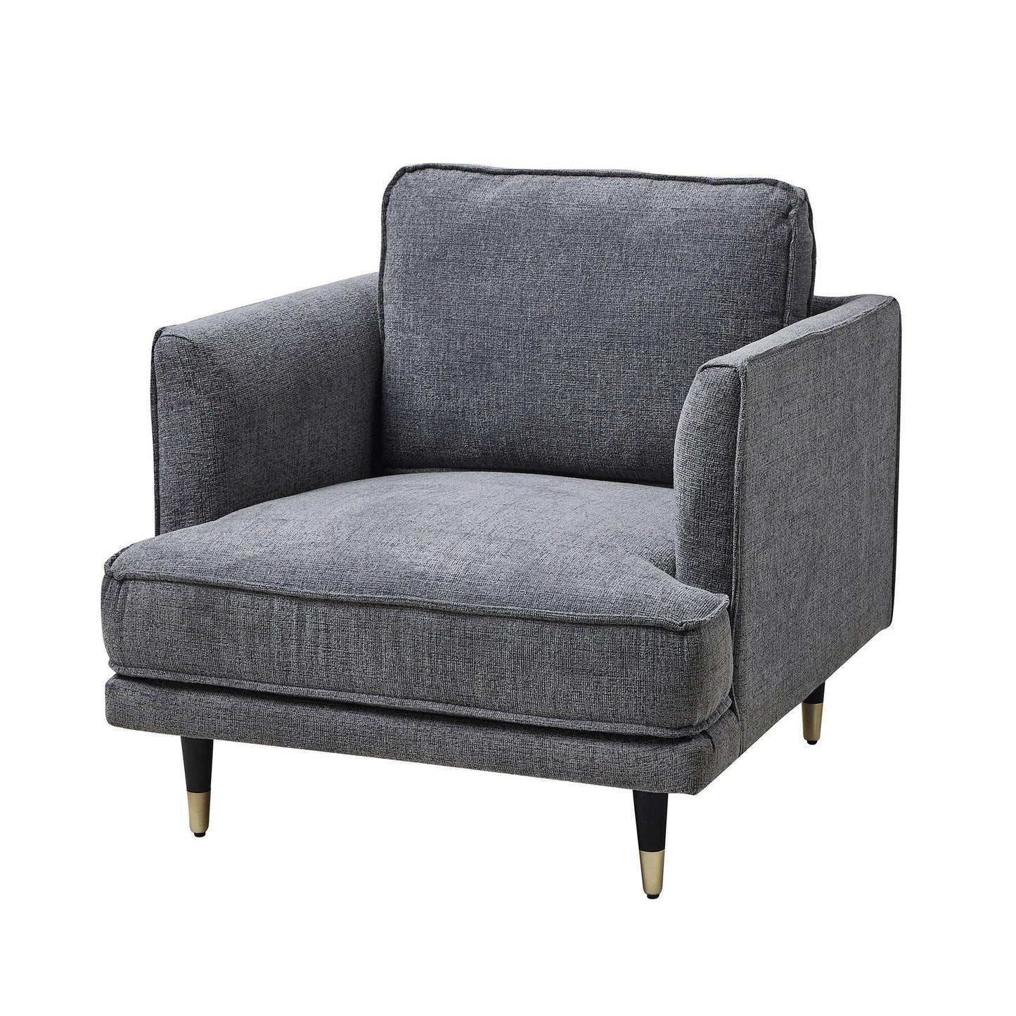 Richmond Grey Large Arm Chair - Eudemonia Home Goods