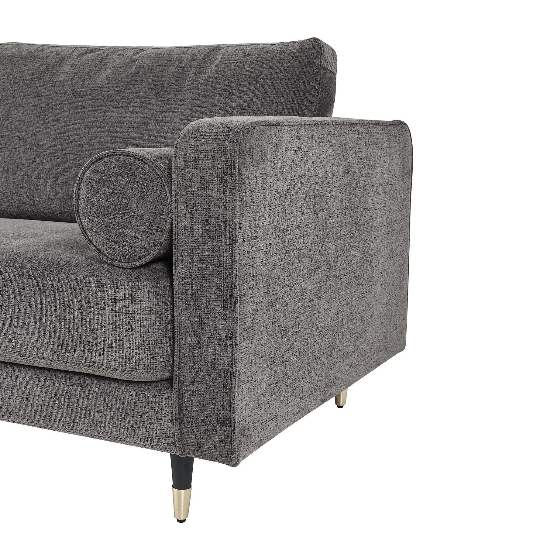 Hampton Grey Large Arm Chair - Eudemonia Home Goods