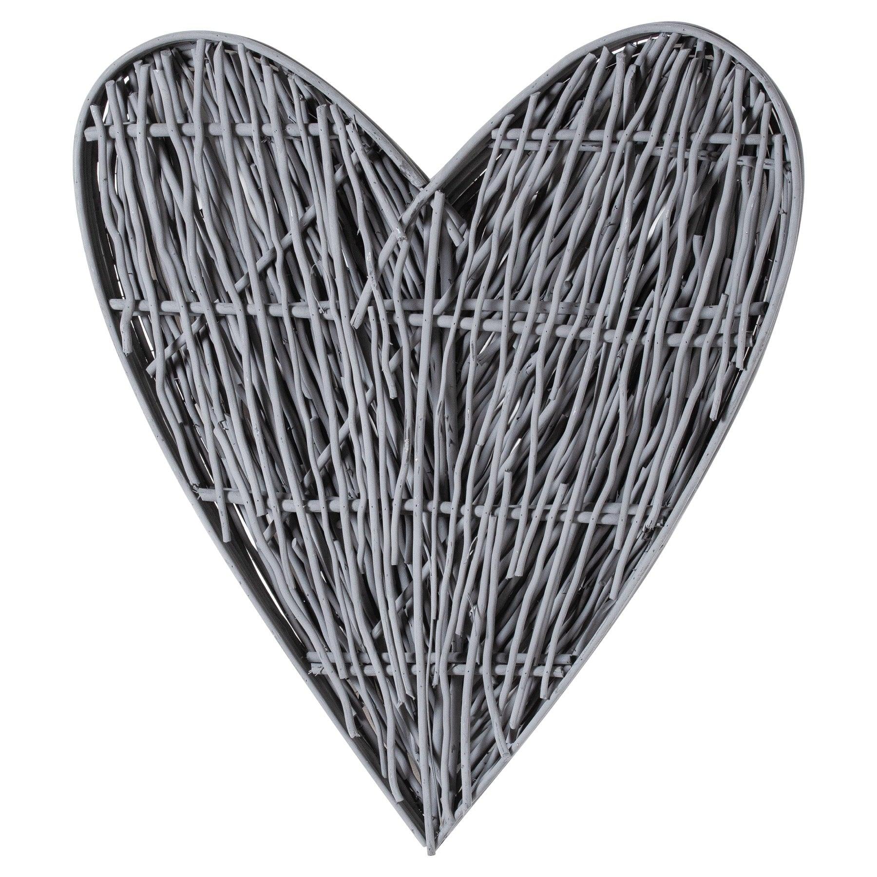 Large Grey Willow Branch Heart - Eudemonia Home Goods