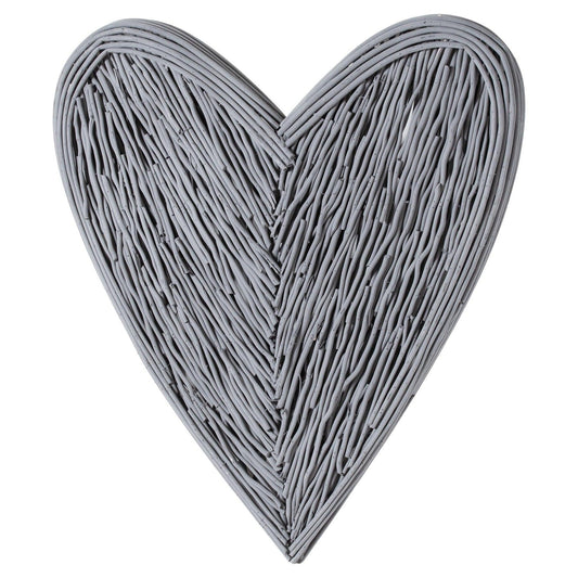 Large Grey Willow Branch Heart - Eudemonia Home Goods