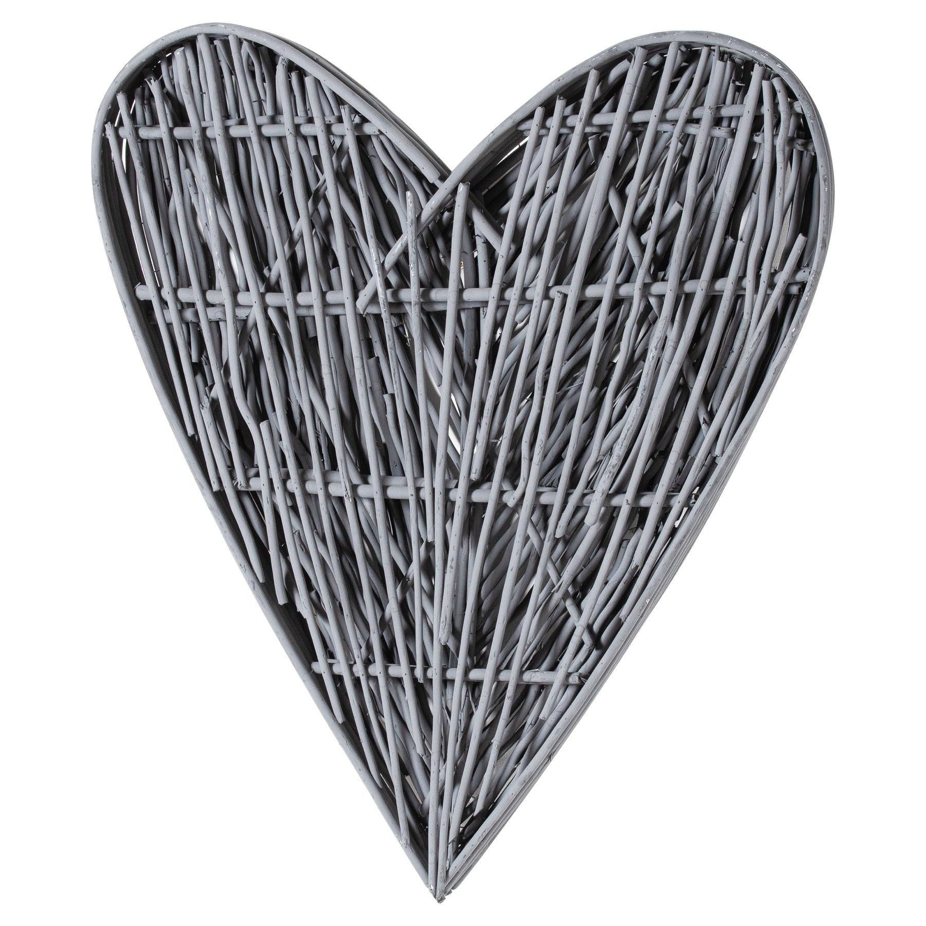 Grey Willow Branch Heart - Eudemonia Home Goods