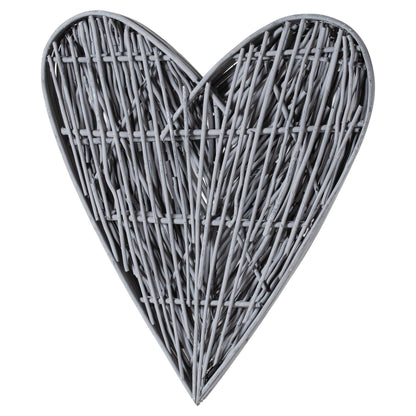 Grey Willow Branch Heart - Eudemonia Home Goods
