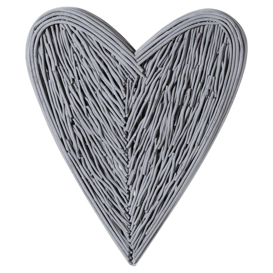 Grey Willow Branch Heart - Eudemonia Home Goods