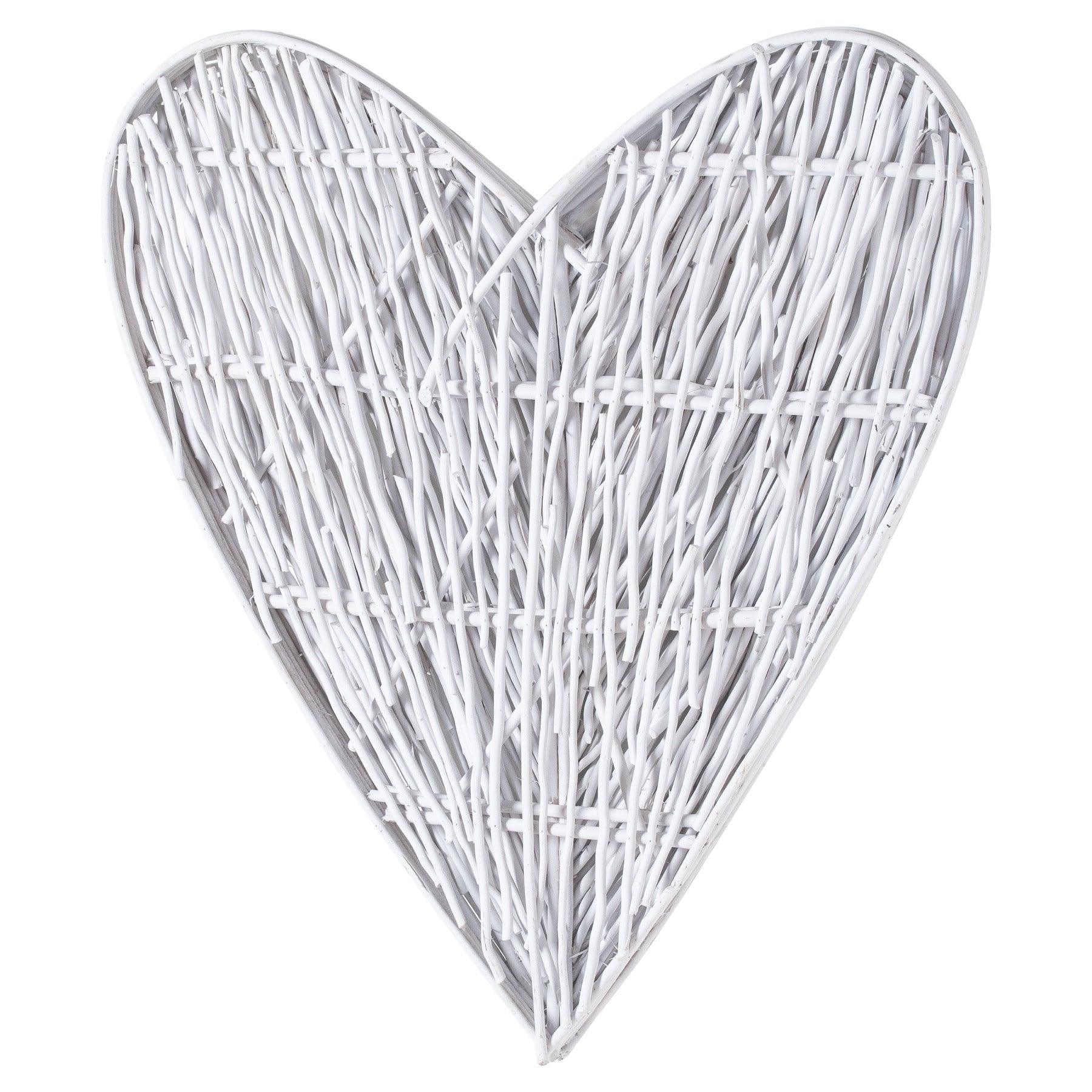 Large White Willow Branch Heart - Eudemonia Home Goods