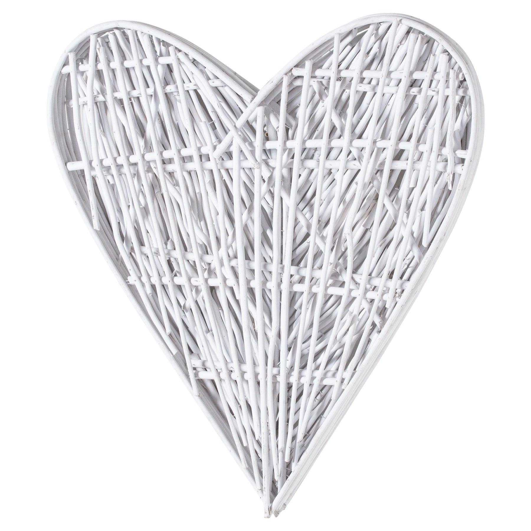 Small White Willow Branch Heart - Eudemonia Home Goods
