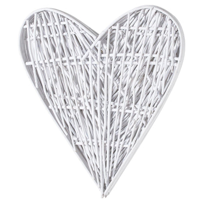 Small White Willow Branch Heart - Eudemonia Home Goods