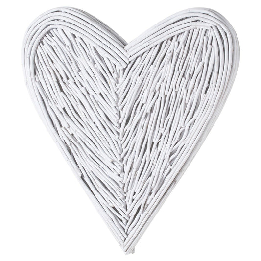 Small White Willow Branch Heart - Eudemonia Home Goods