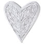 Small White Willow Branch Heart - Eudemonia Home Goods