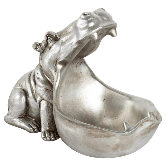 Hendrix The Hippo Silver Storage Dish - Eudemonia Home Goods