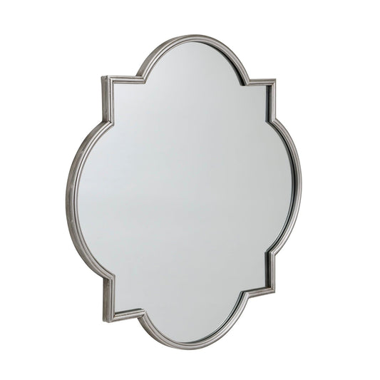 Antique Silver Quarterfoil Mirror - Eudemonia Home Goods