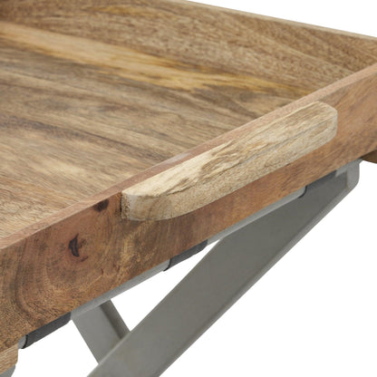 Nordic Grey Collection Butler Tray Table - Eudemonia Home Goods