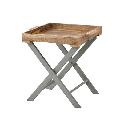 Nordic Grey Collection Butler Tray Table - Eudemonia Home Goods