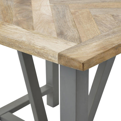 Nordic Grey Collection Square Dining Table - Eudemonia Home Goods