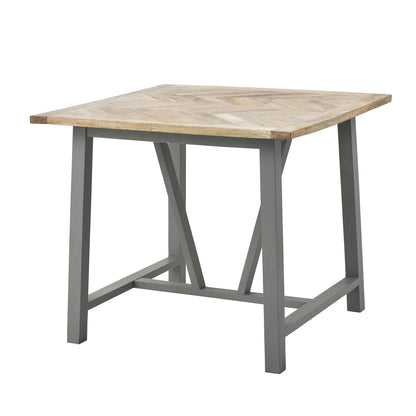 Nordic Grey Collection Square Dining Table - Eudemonia Home Goods