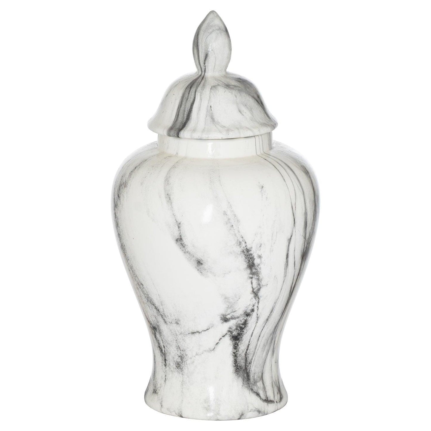 Marble Ginger Jar - Eudemonia Home Goods