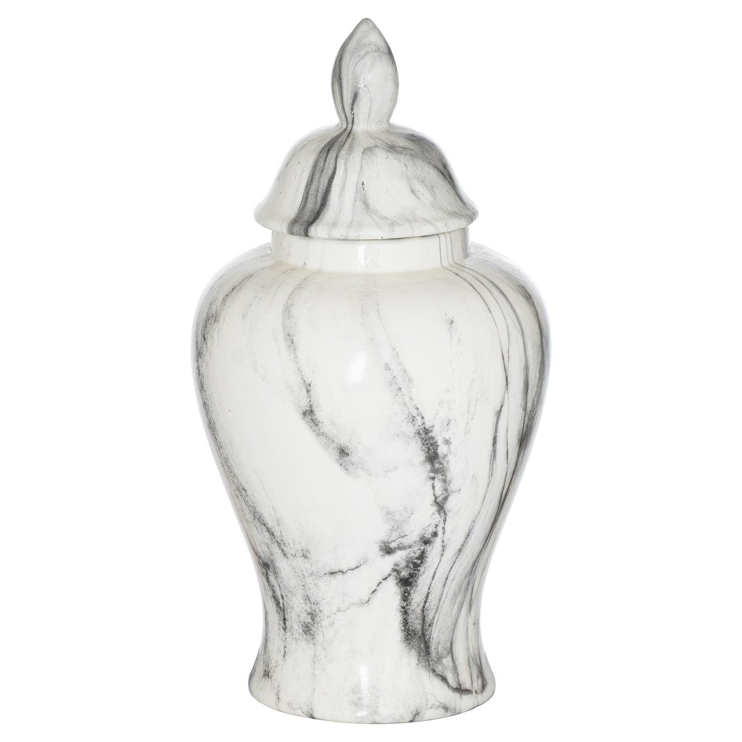 Marble Ginger Jar - Eudemonia Home Goods