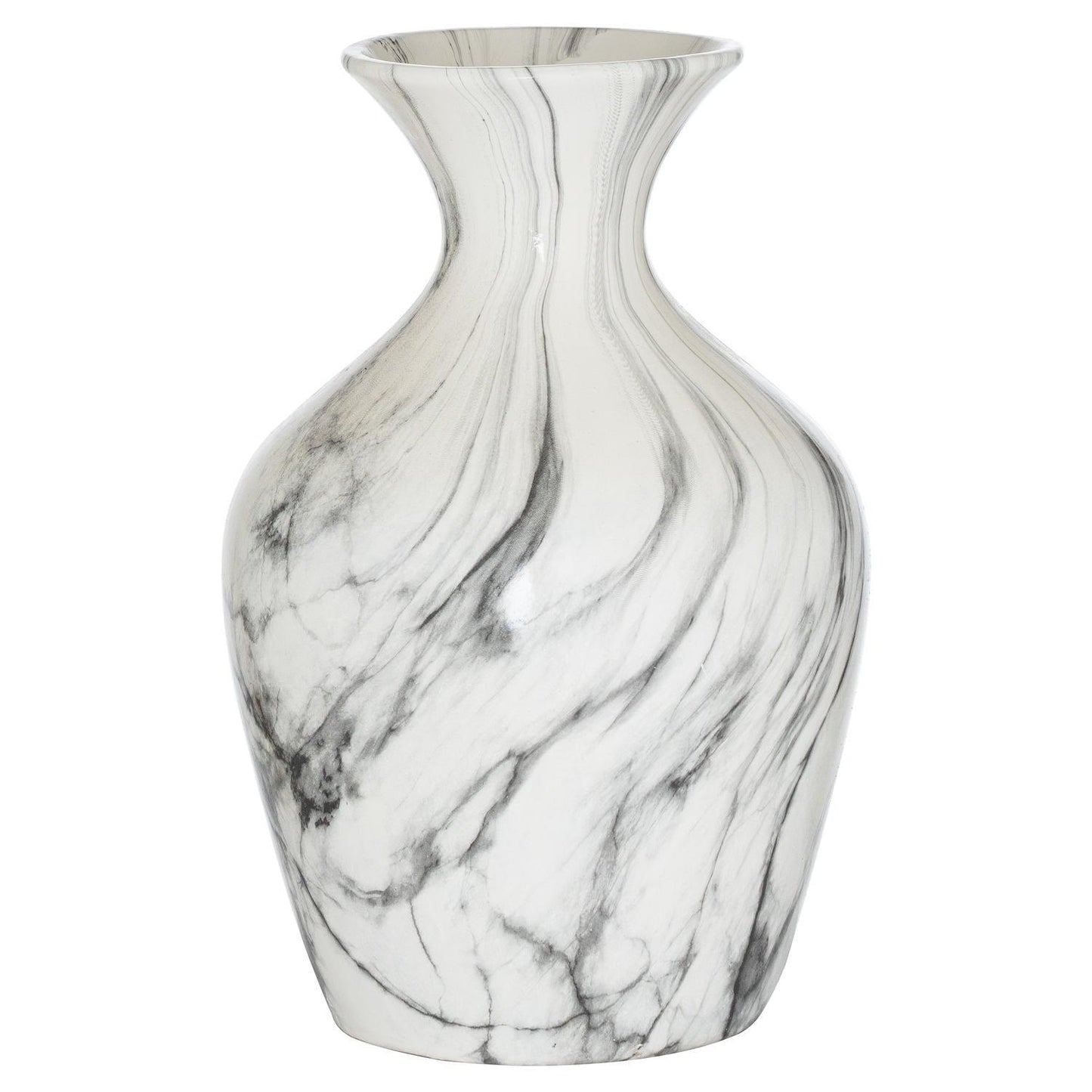 Marble Ellipse Large Vase - Eudemonia Home Goods