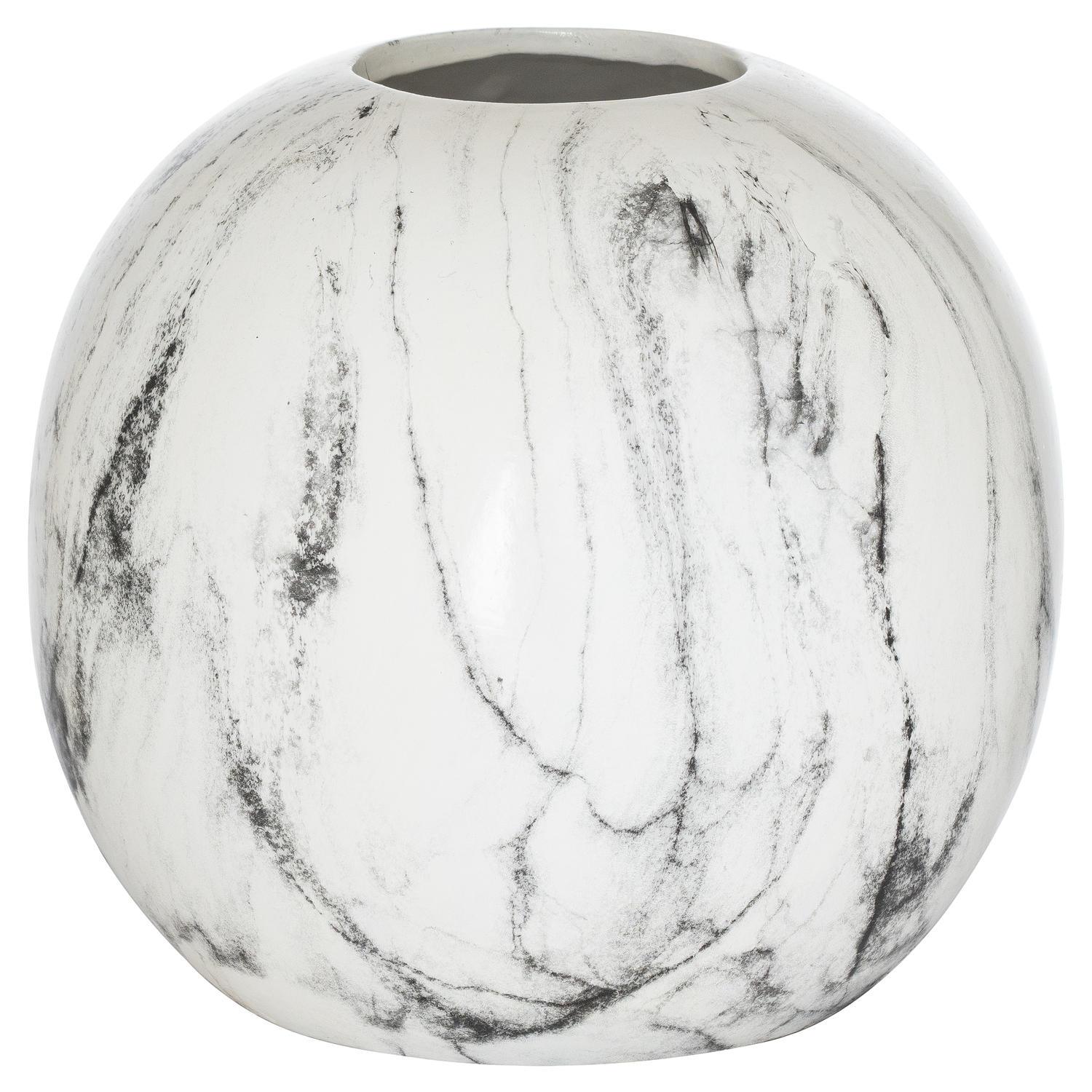 Marble Pudding Vase - Eudemonia Home Goods