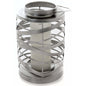 Large Antique Silver Ribbon lantern - Eudemonia Home Goods