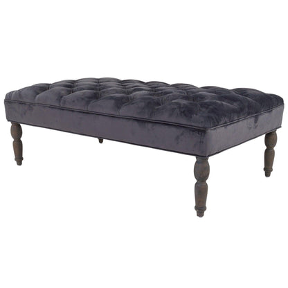 Knightsbridge Button Pressed Ottoman - Eudemonia Home Goods