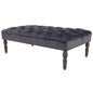 Knightsbridge Button Pressed Ottoman - Eudemonia Home Goods
