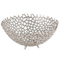 Farrah Collection Silver decorative Bowl - Eudemonia Home Goods