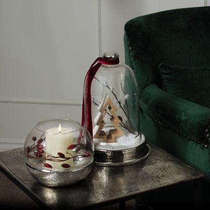 Farrah Collection Silver Side Table - Eudemonia Home Goods