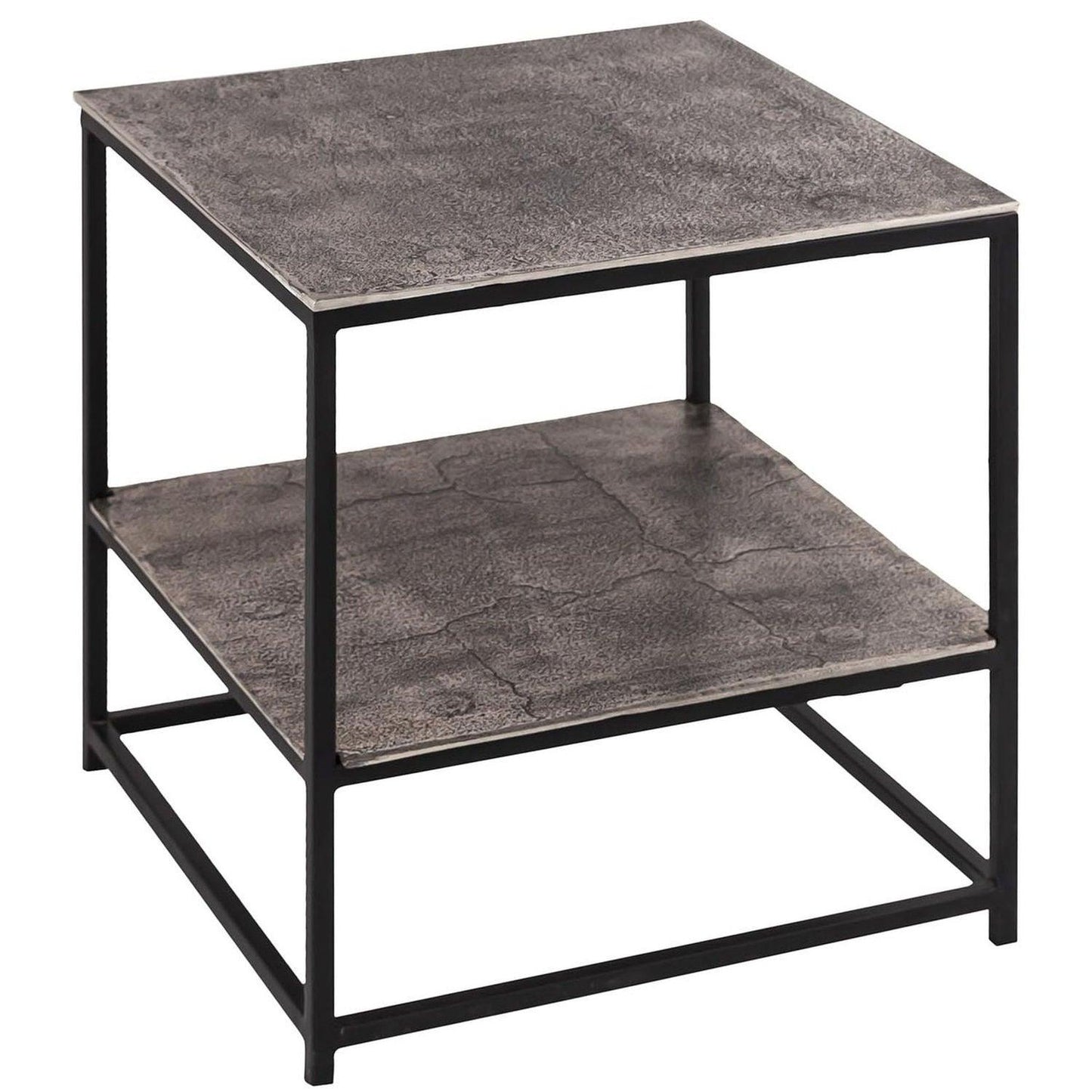 Farrah Collection Silver Side Table - Eudemonia Home Goods