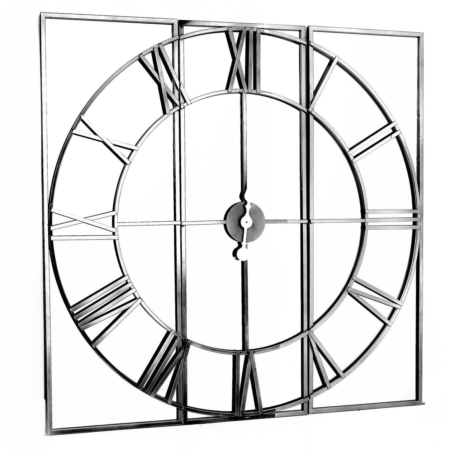 Celina Mirrored Wall Clock - Eudemonia Home Goods