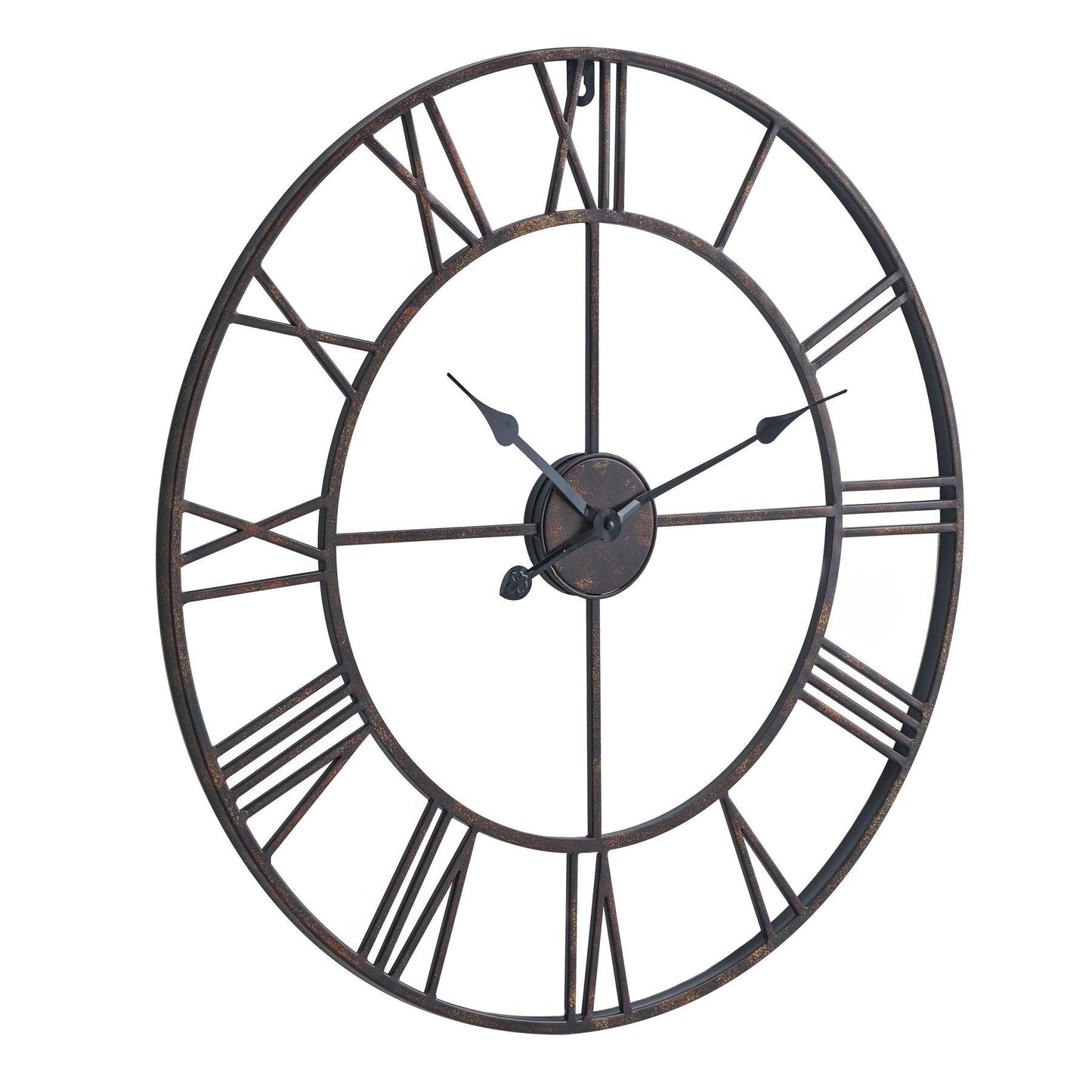 Bronze Skeleton Wall Clock - Eudemonia Home Goods