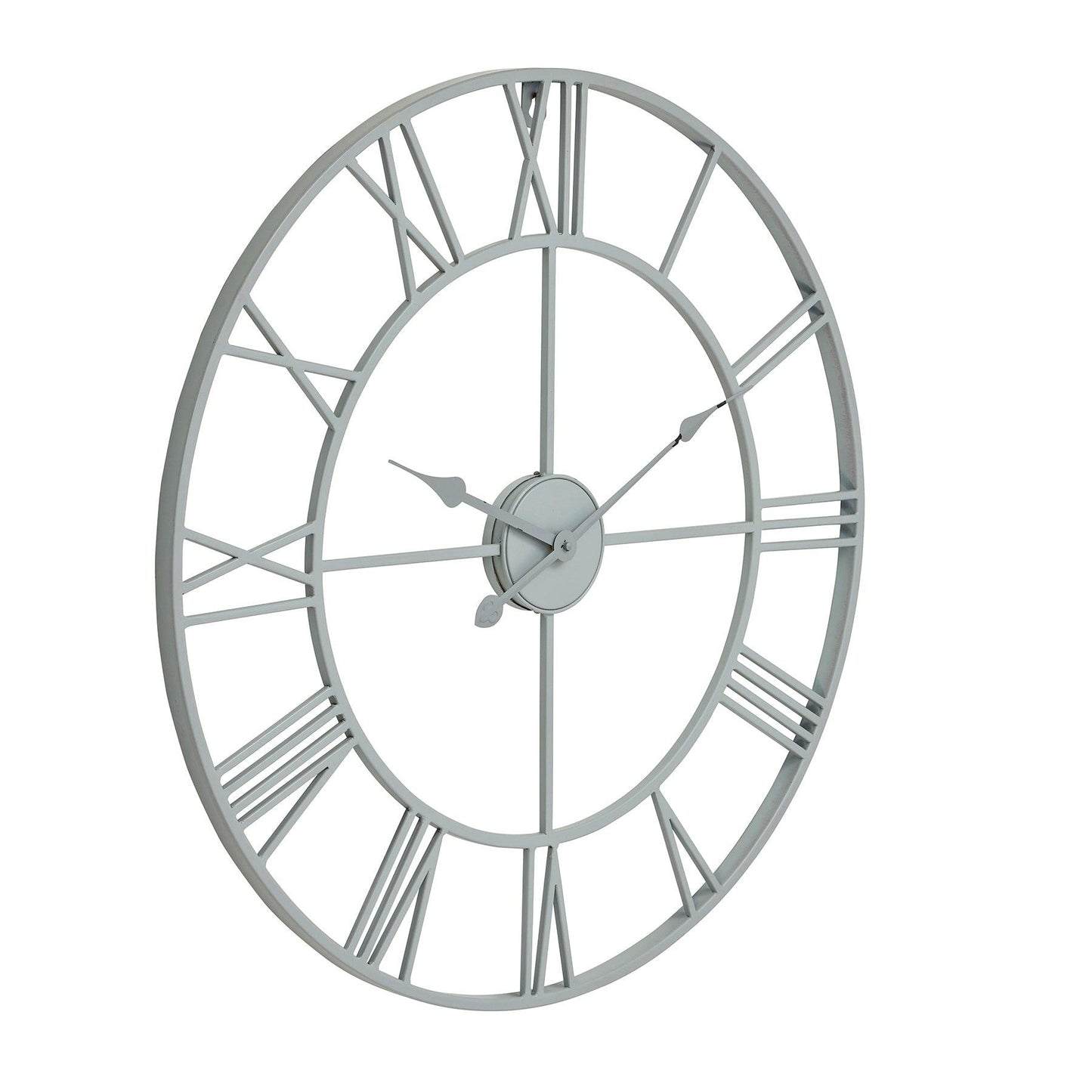 Grey Skeleton Wall Clock - Eudemonia Home Goods