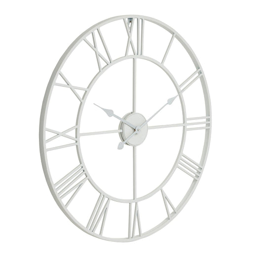 White Skeleton Wall Clock - Eudemonia Home Goods