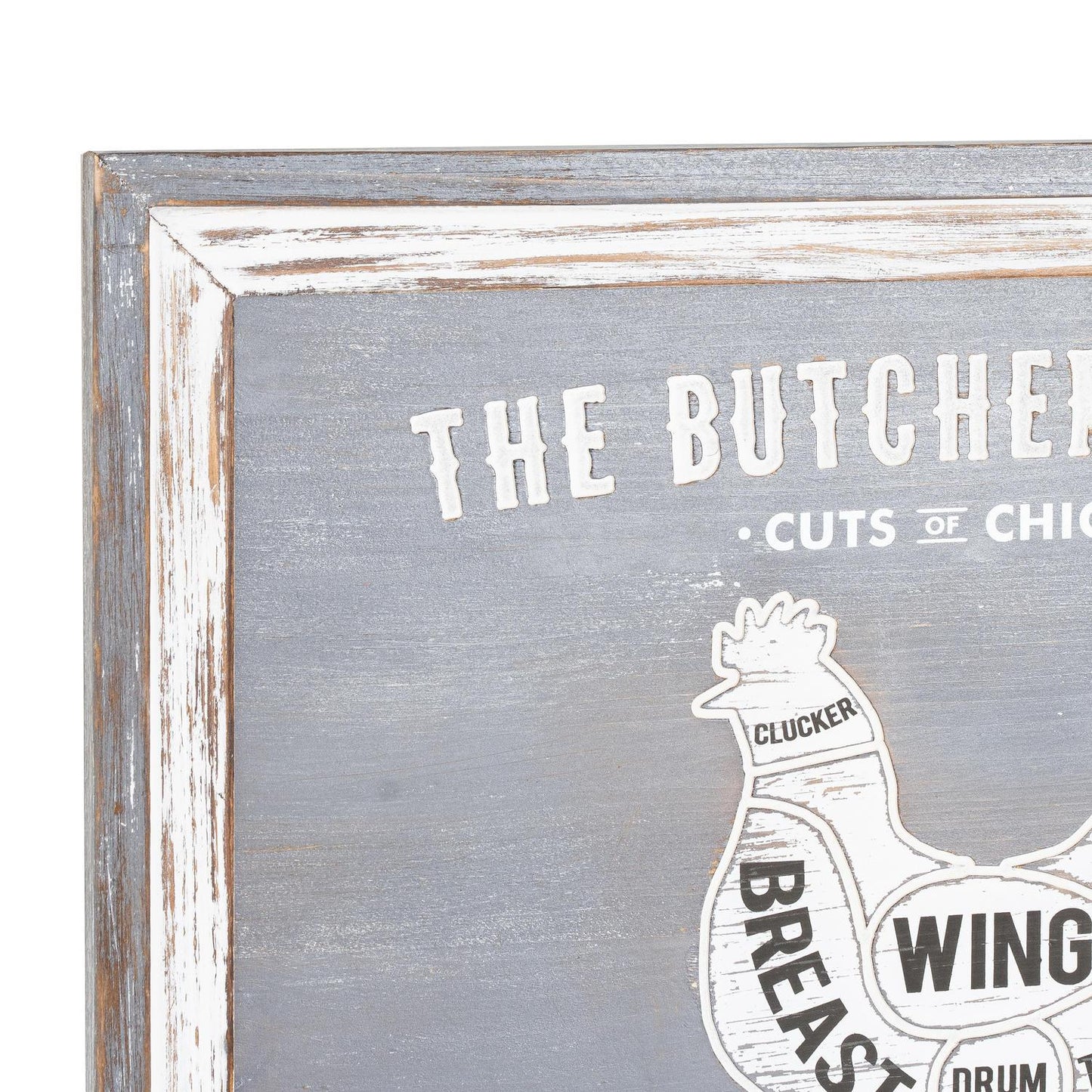 Butchers Cuts Chicken Wall Plaque - Eudemonia Home Goods