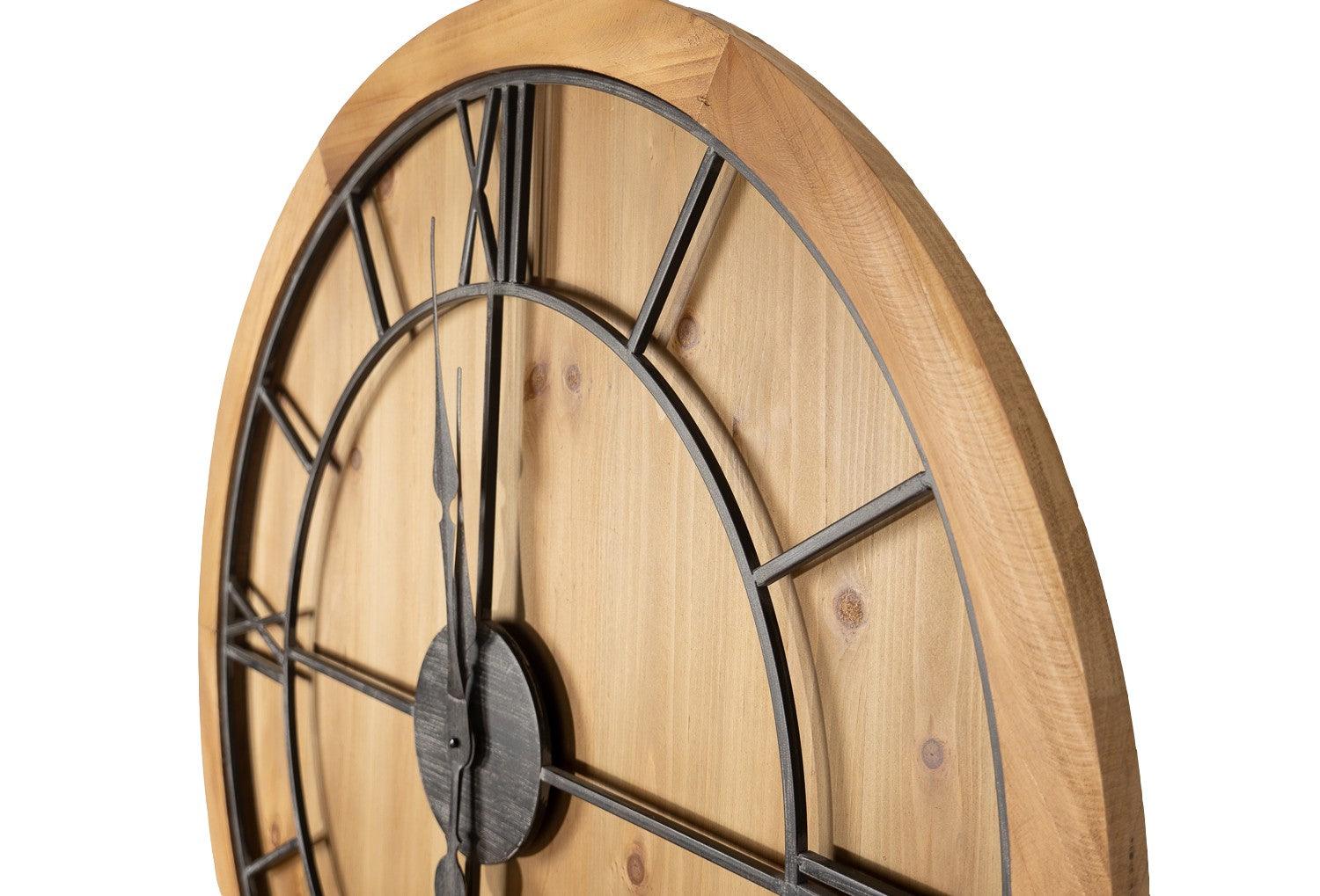 Williston Wooden Wall Clock - Eudemonia Home Goods