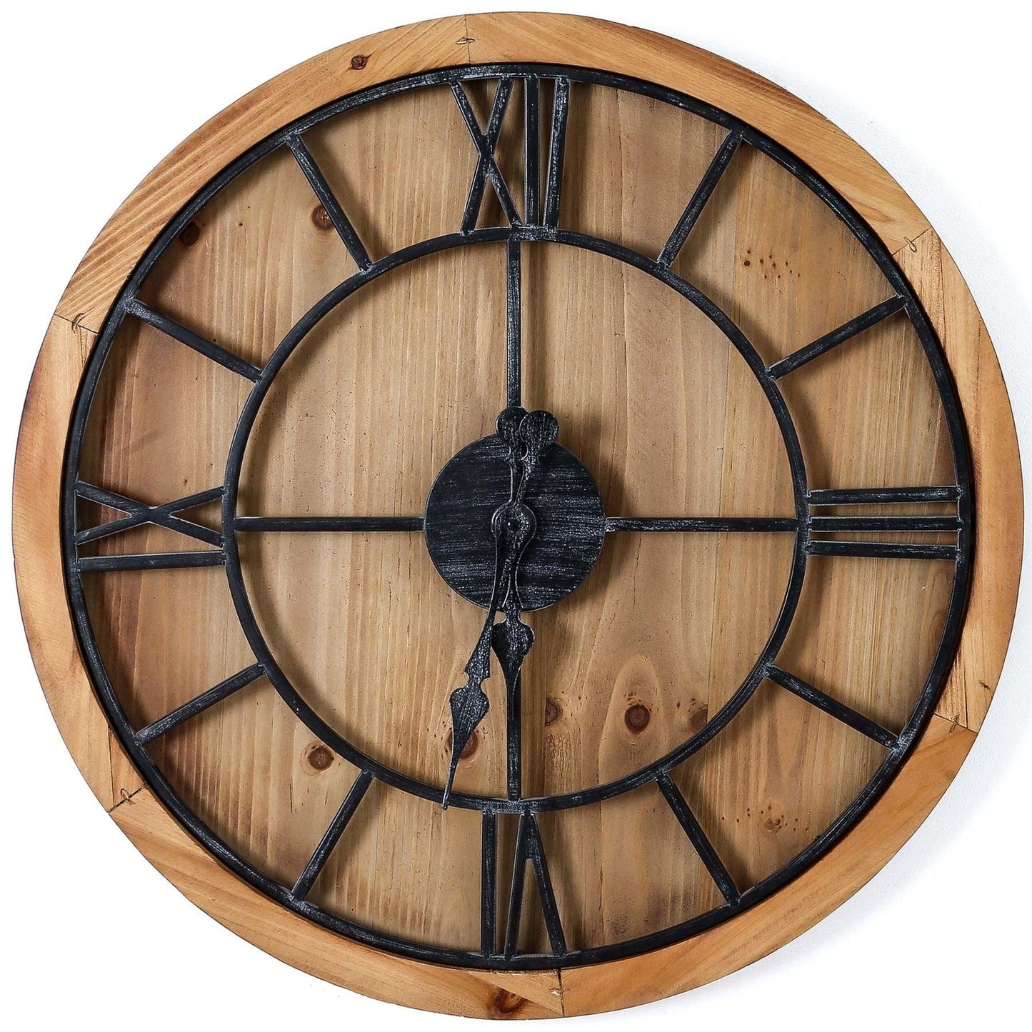 Williston Wooden Wall Clock - Eudemonia Home Goods