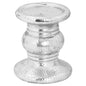Silver Punch Faced Ceramic Candle Holder - Eudemonia Home Goods